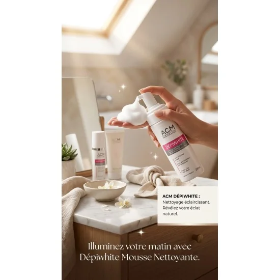 ACM DEPIWHITE MOUSSE NETTOYANTE ECLAIRCISSANTE 200ML