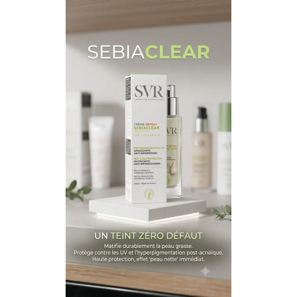 SVR SEBIACLEAR CREME SPF50+ 40ML