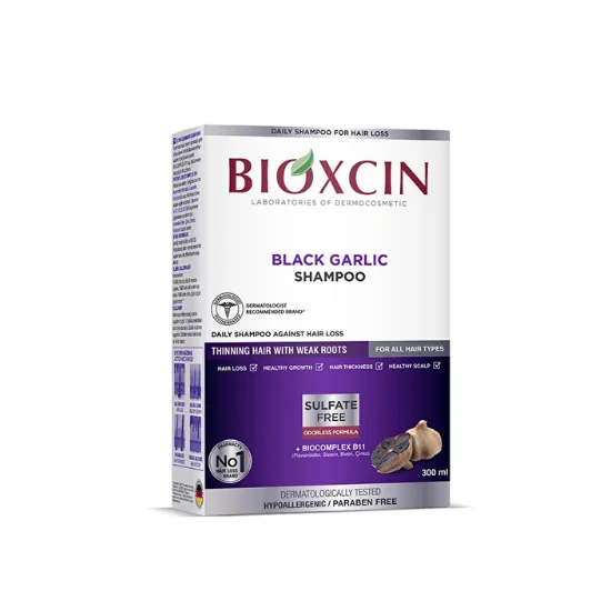 BIOXCIN SHAMPOOING VEGETAL A L'AIL NOIR 300ML