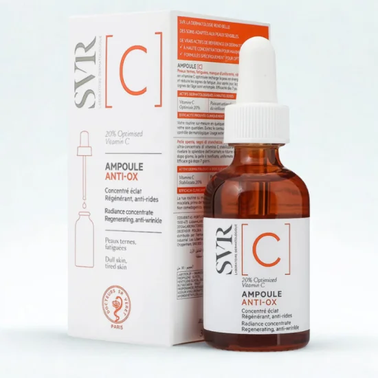 SVR AMPOULE ANTI OX VITAMINE C 20% 30ML TOUS TYPES DE PEAUX