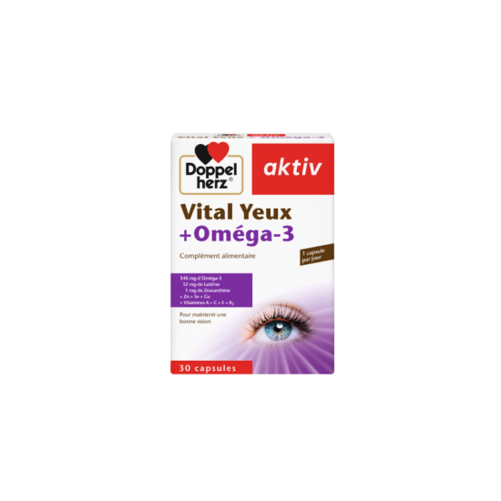 AKTIV VITAL YEUX+OMEGA 3 30 GELULES