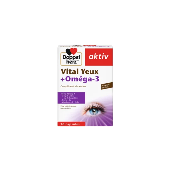 AKTIV VITAL YEUX+OMEGA 3 30 GELULES