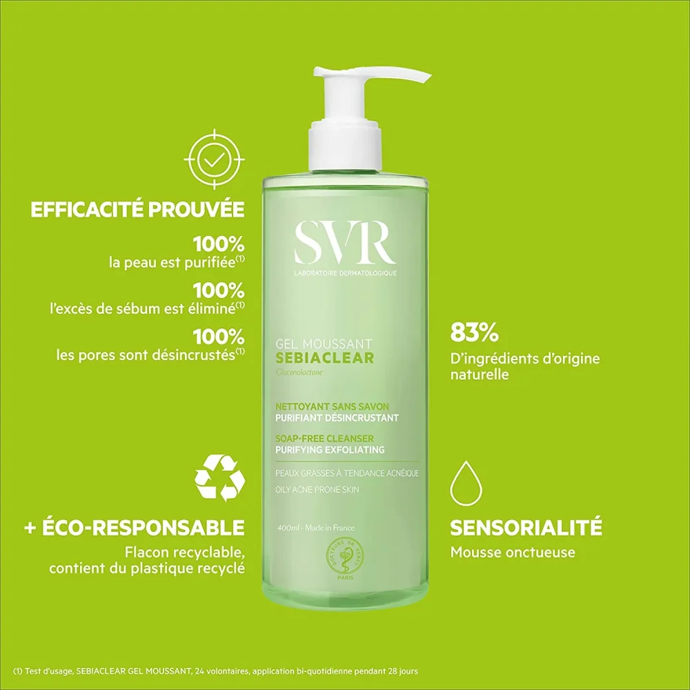 SVR Sebiaclear Gel Moussant 400ml