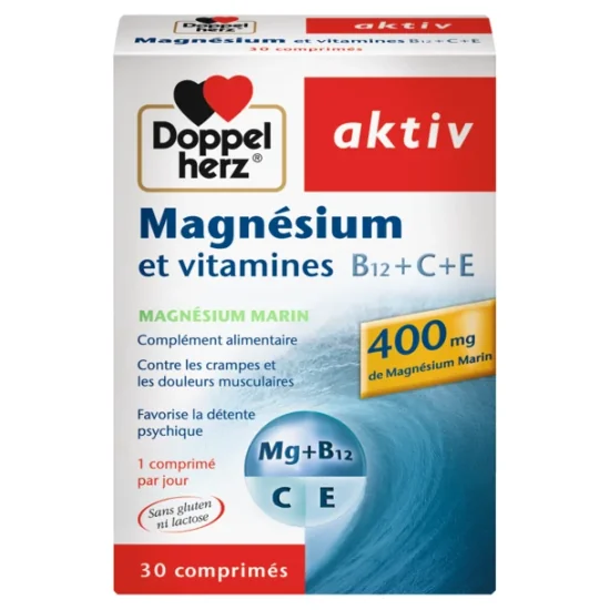 Doppel herz AKTIV MAGNESIUM ET VITAMINES 30 COMPRIMES