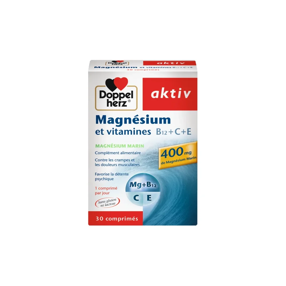 Doppel herz AKTIV MAGNESIUM ET VITAMINES 30 COMPRIMES