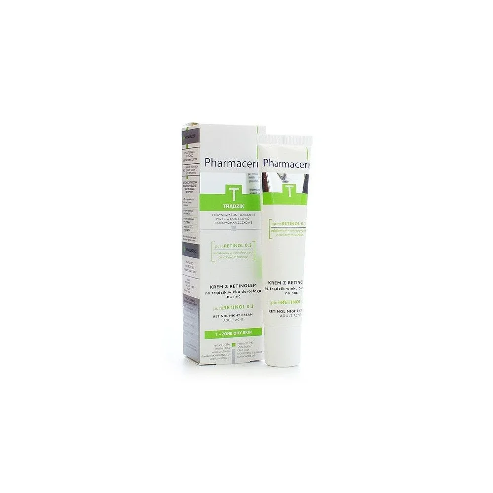 Pharmaceris T Pure RETINOL 0.3 Crème de Nuit Anti-Acne 40ml