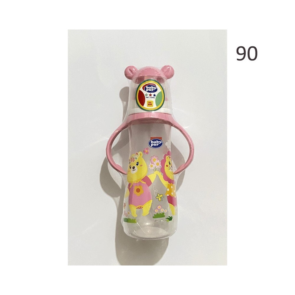 BABY PUR BIBERON FUNNY PP AVEC ANSES 250ML