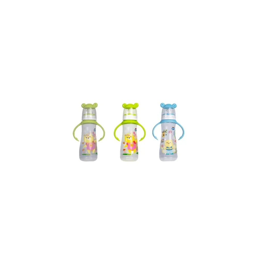BABY PUR BIBERON FUNNY PP AVEC ANSES 250ML