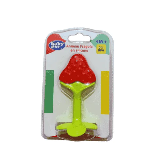 BABY PUR ANNEAU DE DENTITION FARAGOLA EN SILICONE 4M+