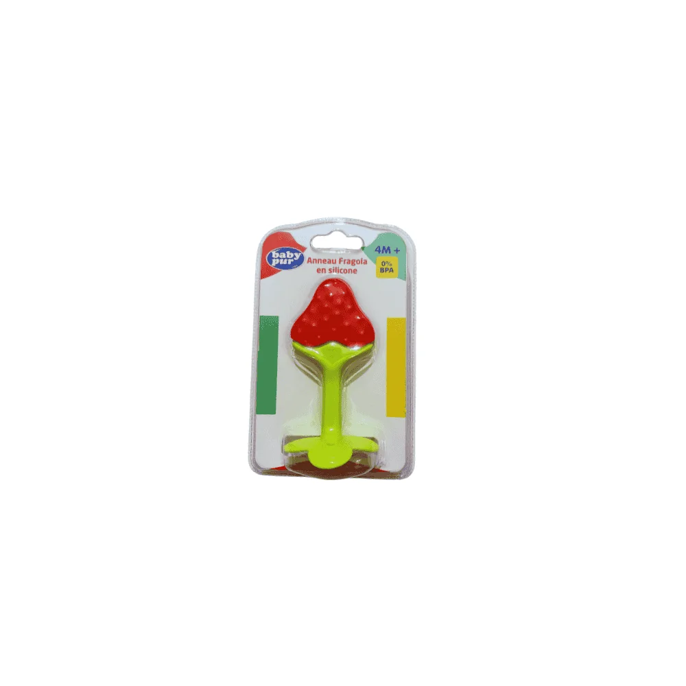 BABY PUR ANNEAU DE DENTITION FARAGOLA EN SILICONE 4M+