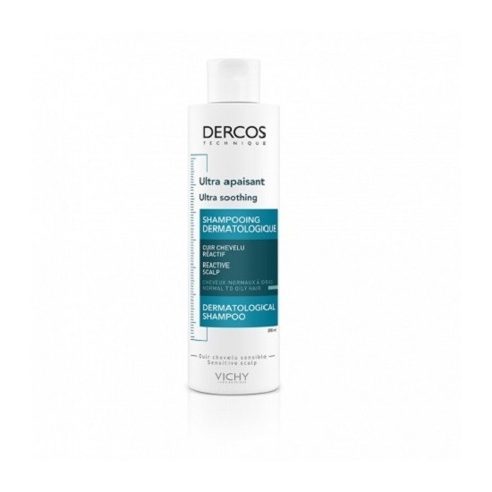 Vichy Dercos Shampoing Dermatologique Ultra Apaisant Cheveux Normaux à Gras 200ml