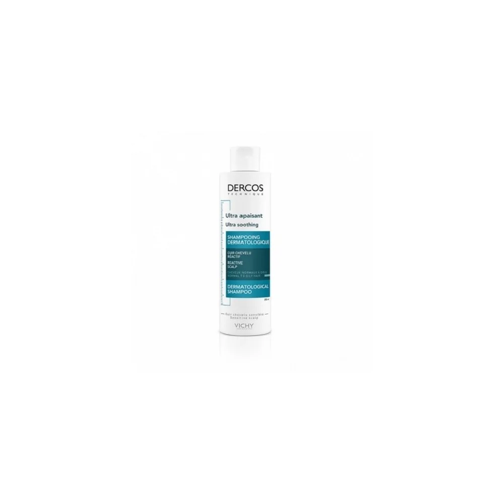Vichy Dercos Shampoing Dermatologique Ultra Apaisant Cheveux Normaux à Gras 200ml