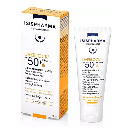 ISISPHARMA UVEBLOCK CREME MINERAL teinte SPF50+ 40ML