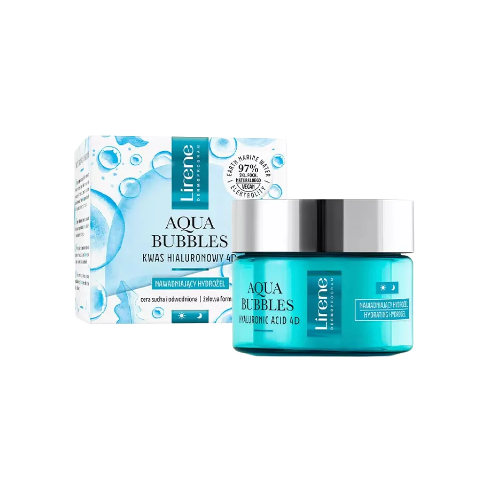 LIRENE AQUA BUBBLES HYDRO-GEL CREME VISAGE JOUR ET NUIT 50ML
