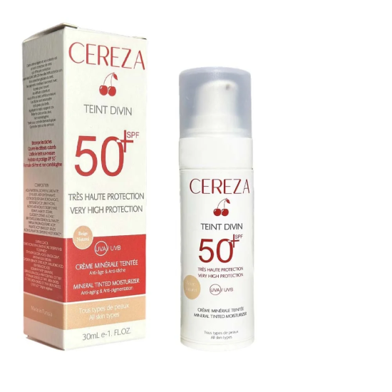 CEREZA TEINT DIVIN ECRAN MINERAL BEIGE NATUREL SPF50+