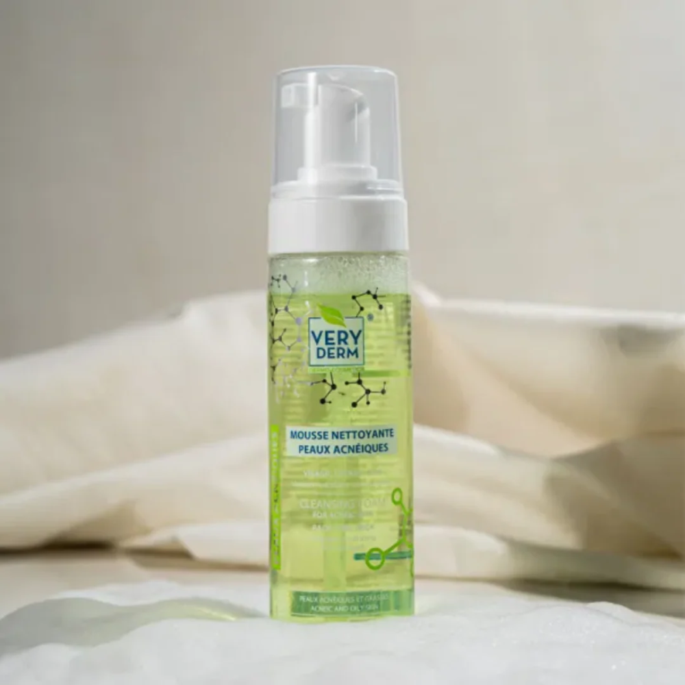 VERY DERM - MOUSSE NETTOYANTE PEAUX ACNEIQUES 200ML