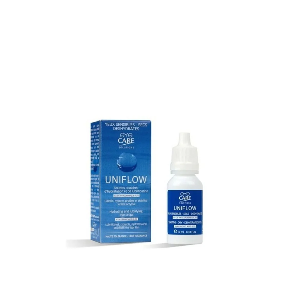 Eye Care - Uniflow - Gouttes oculaires d'hydratation & de lubrification - 10ml