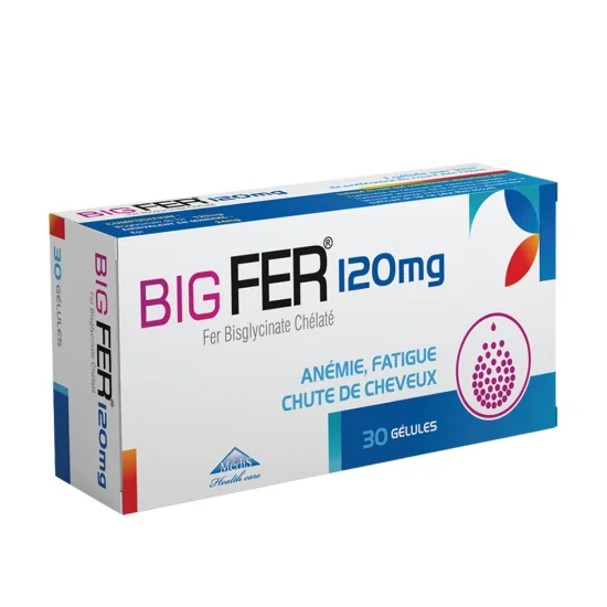 Médis Big Fer 120mg 30 Gélules