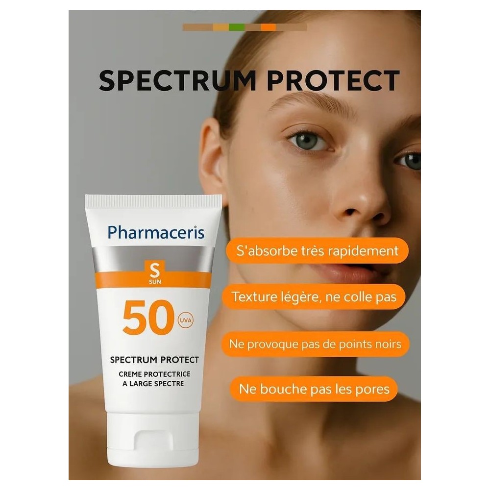 Pharmaceris S Spectrum-Protect Crème Haute Protection Spf50+50ml