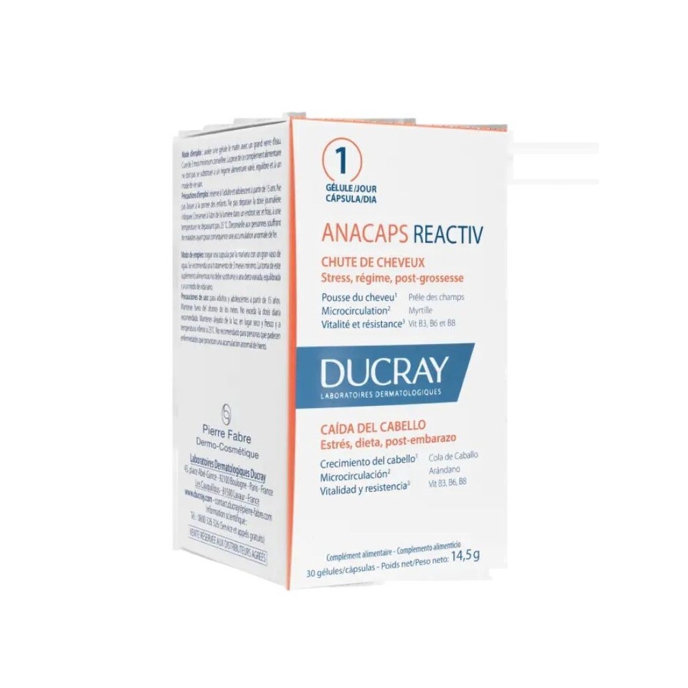 DUCRAY ANACAPS REACTIV 30 Gellules