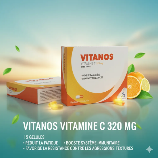 Vitanos vitamine C sans sucre 15 gélules