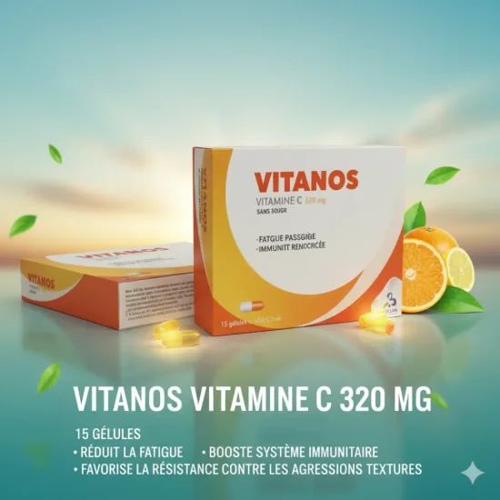 Vitanos vitamine C sans sucre 15 gélules