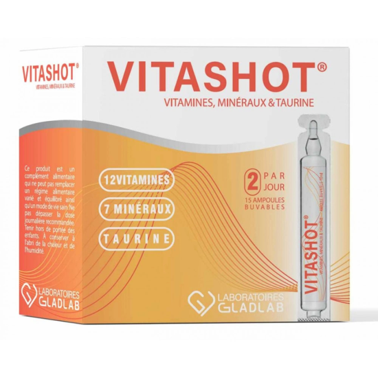 VitaShot Multivitaminés 15 Ampoules 10ml