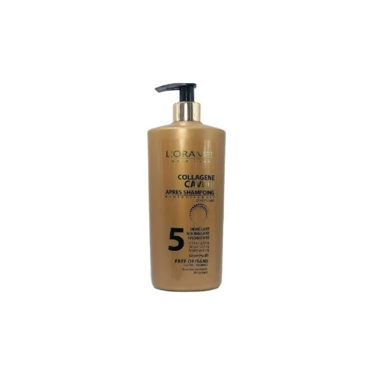 L'ORAMEL Apres Shampoing Professionnel collagène + caviar 500ML