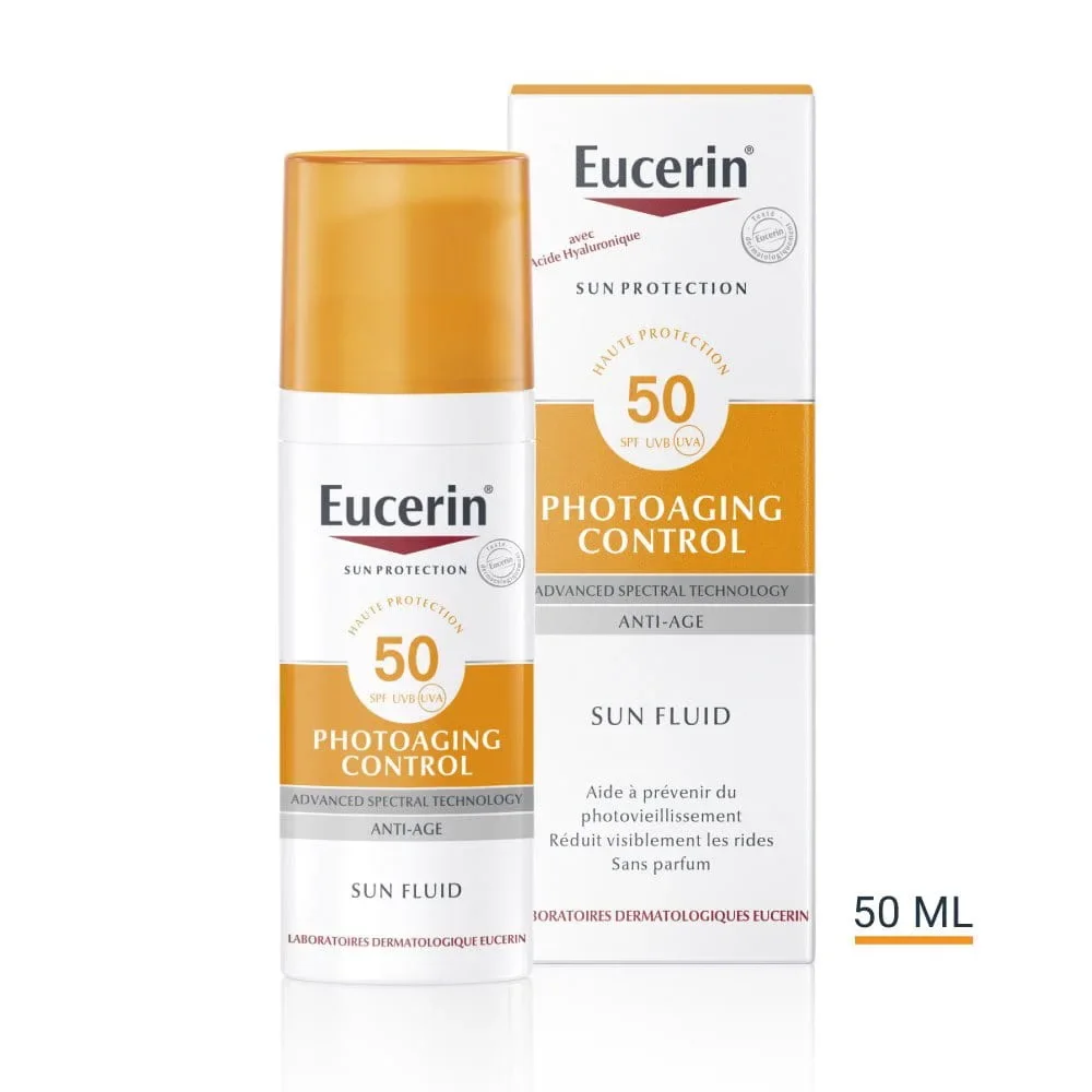 EUCERIN SUN PROTECTION PHOTOAGING CONTROL FLUID INVISIBLE SPF50+ 50 ML