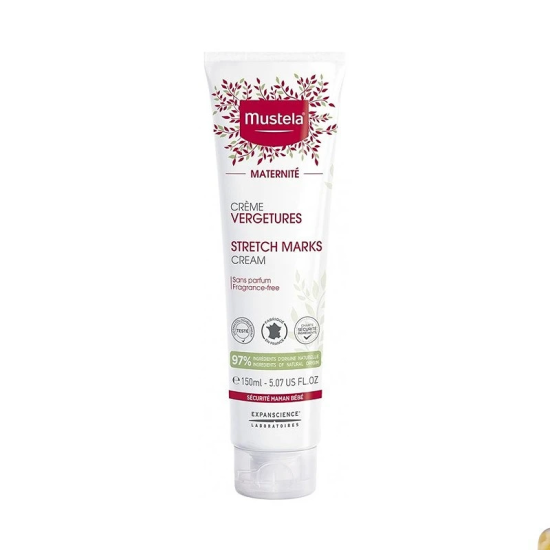 Mustela Crème Prévention vergetures sans parfum, 150ML