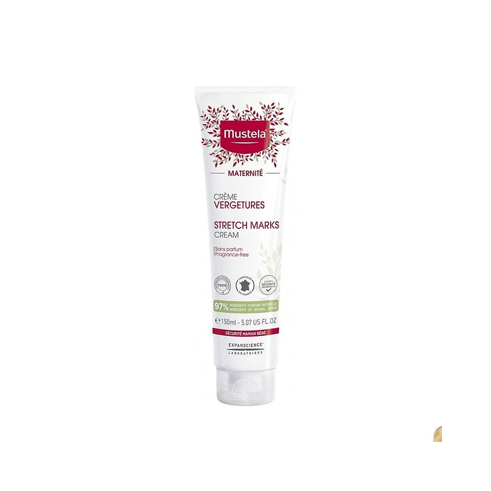 Mustela Crème Prévention vergetures sans parfum, 150ML