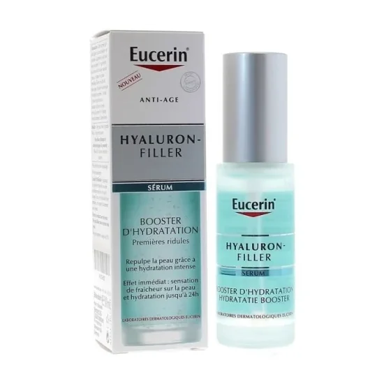 EUCERIN Hyaluron-filler sérum booster d'hydratation premières ridules flacon pompe de 30 ml