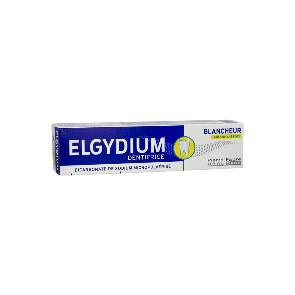 ELGYDIUM DENTIFRICE BLANCHEUR FRAICHEUR CITRON 75ML