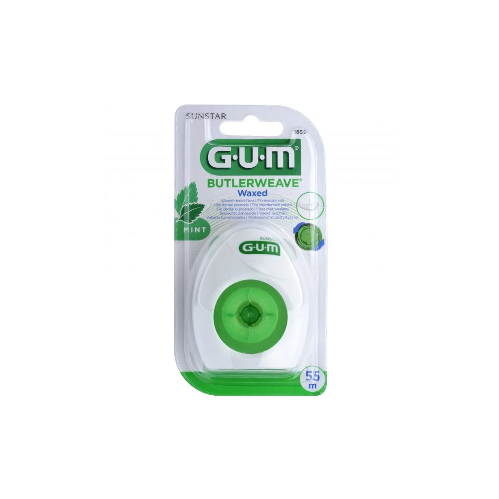 Gum Fil Dentaire ButlerWeave Ciré Menthe 1855