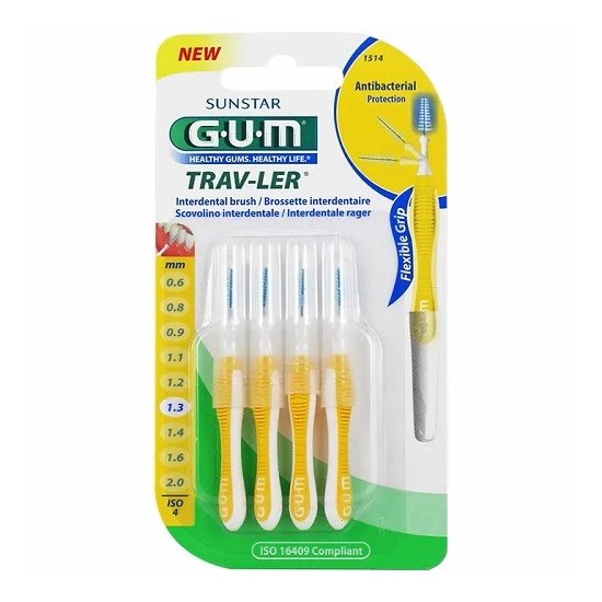 GUM TRAV-LER 1514 Brossette interdentaire 1.3 mm
