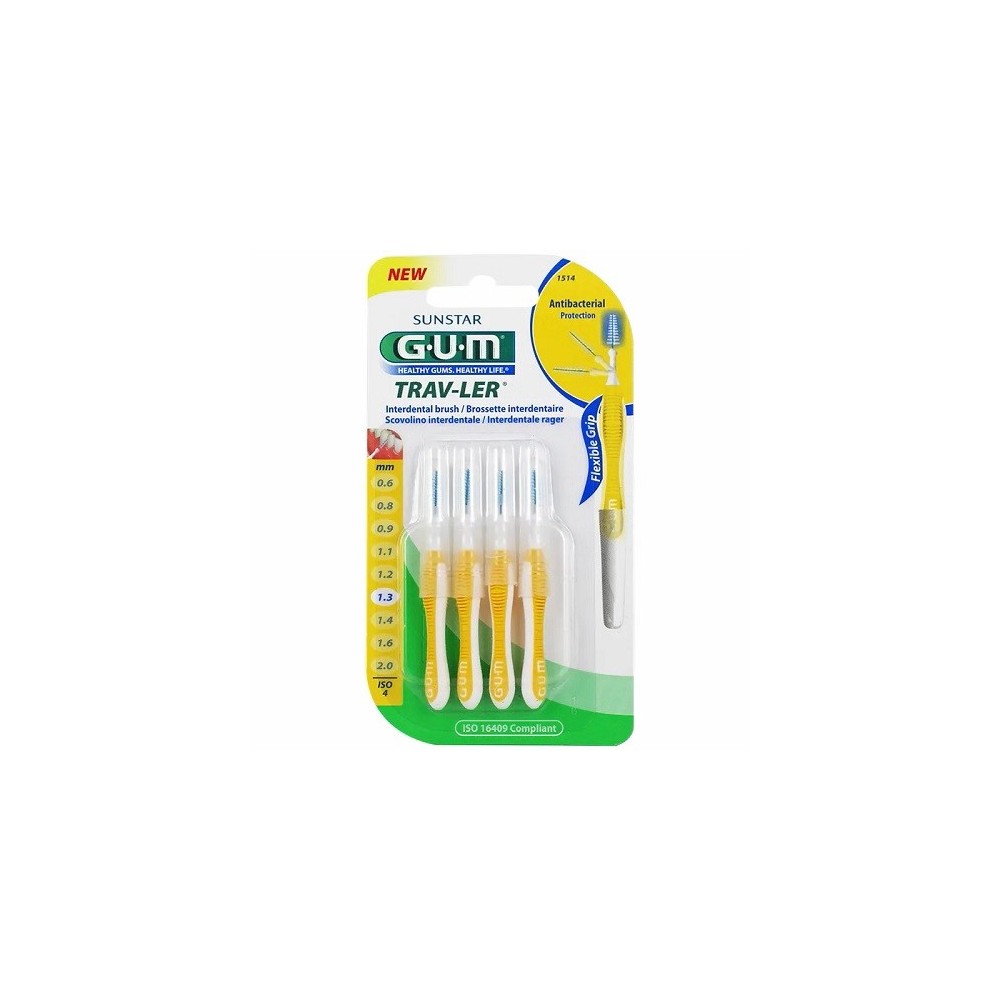 GUM TRAV-LER 1514 Brossette interdentaire 1.3 mm