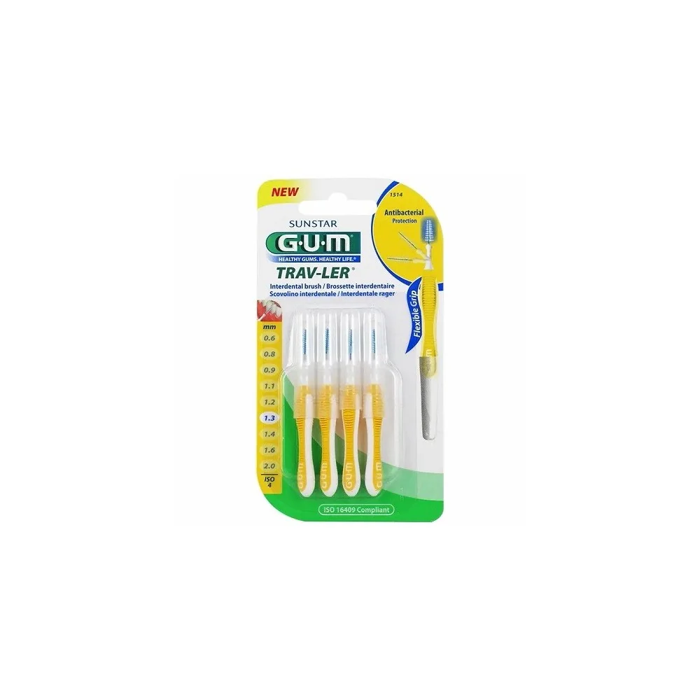 GUM TRAV-LER 1514 Brossette interdentaire 1.3 mm