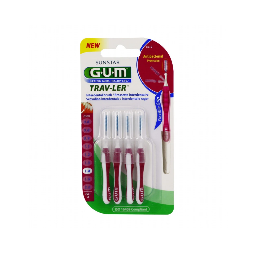 GUM Brossette Interdentaire Travler 1,4mm 1612