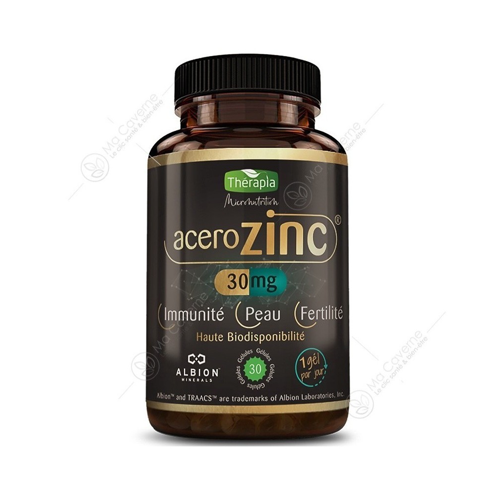 Thérapia Acero Zinc boite de 30 gélules