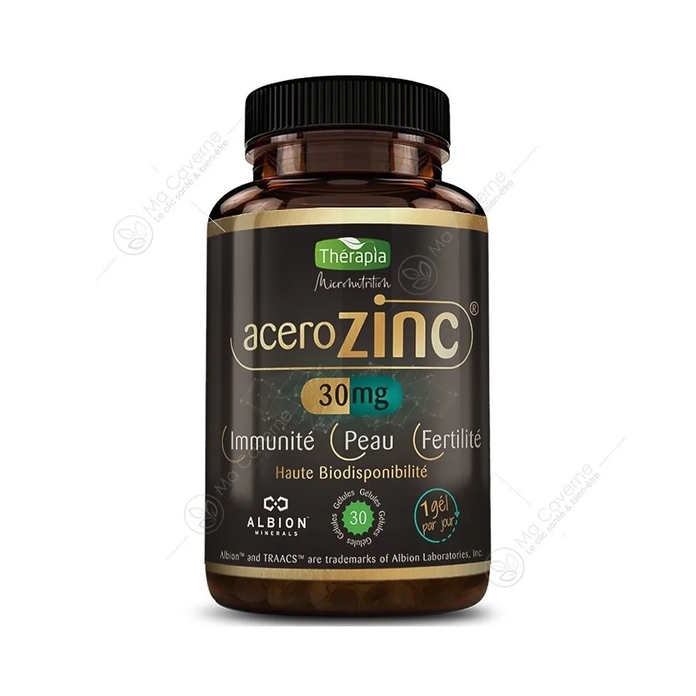 Thérapia Acero Zinc boite de 30 gélules