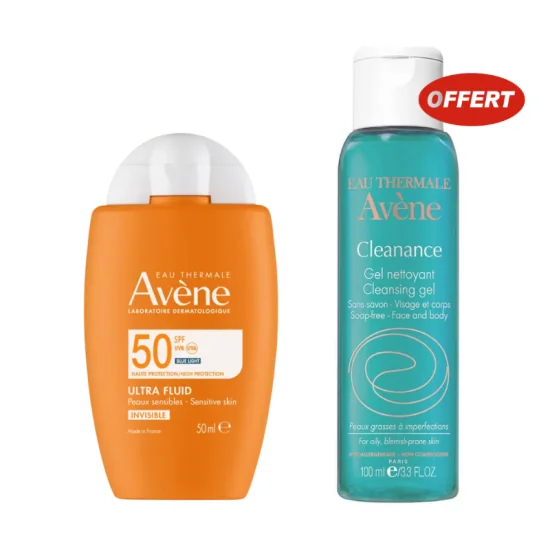 AVENE Ultra Fluid SPF50+ Peaux Sensibles Normales à Mixtes 50ml