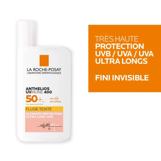la roche posay anthelios uvmune 400 fluide teinté spf50+