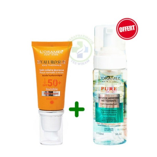 LORAMEL Pack Soin Solaire PEAU NORMALE A SECHE + Gel Net Offert