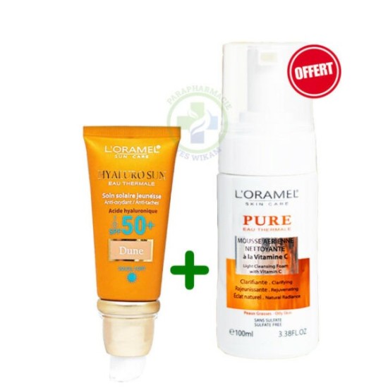 L'Oramel Hyalurosun dune Soin solaire jeunesse teinté SPF50+ 50ML