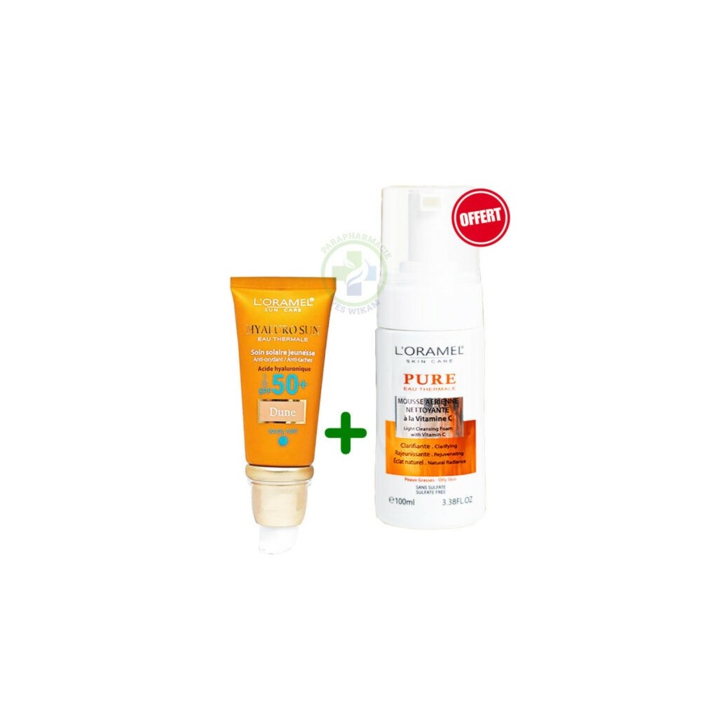 L'Oramel Hyalurosun dune Soin solaire jeunesse teinté SPF50+ 50ML