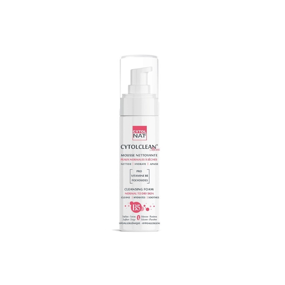 CYTOL CLEAN MOUSSE NETTOYANTE PEAUX NORMALES A SECHES 150ML