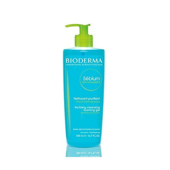 BIODERMA SEBIUM GEL MOUSSANT PURIFIANT POMPE 500ML