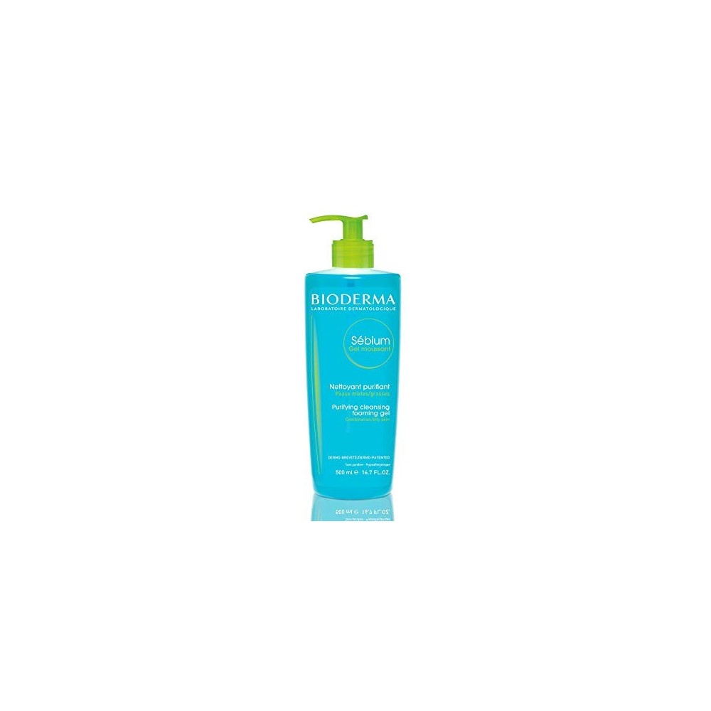 BIODERMA SEBIUM GEL MOUSSANT PURIFIANT POMPE 500ML