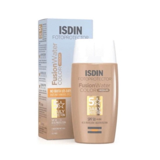 ISDIN ÉCRAN SOLAIRE FUSION WATER TEINTE MEDIUM SPF50+ 50ML