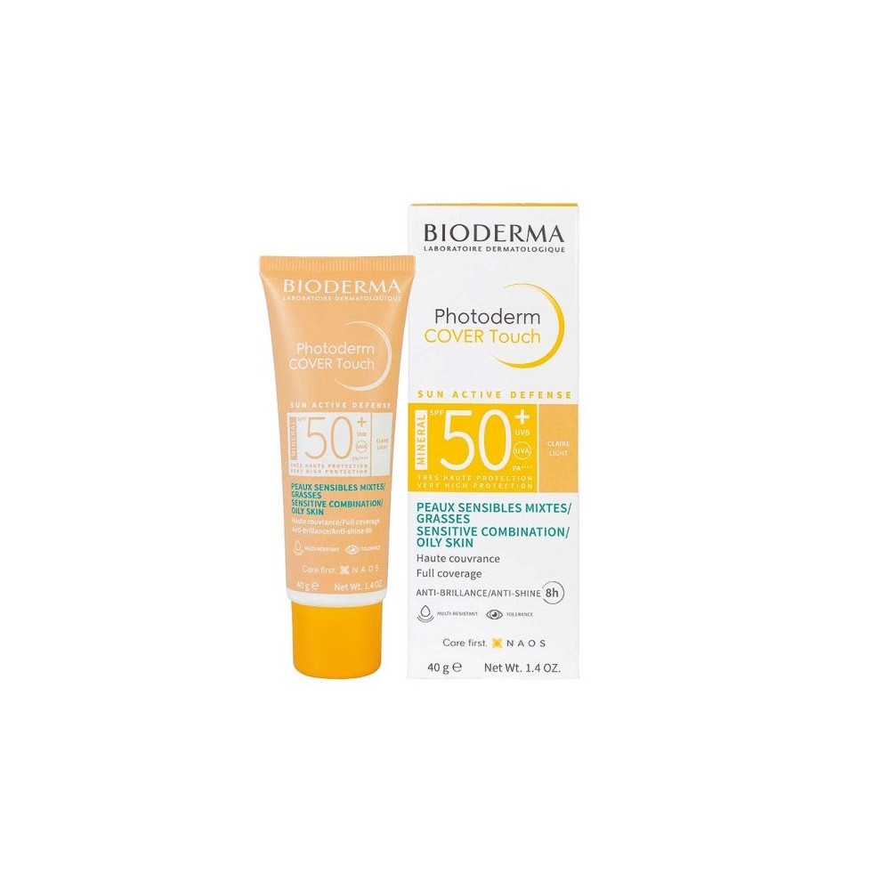 BIODERMA PHOTODERM COVER TOUCH MINERAL TEINTE CLAIRE SPF50+ 40G